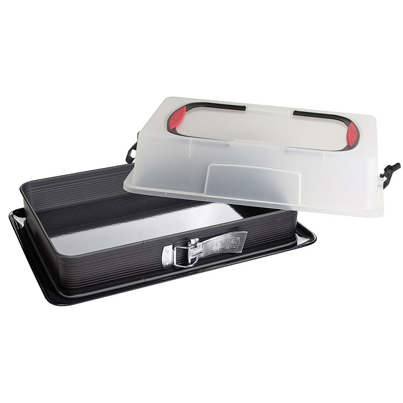 Zenker Rechteck Spring-Form Kuchentransportbox antihaftbeschichtet