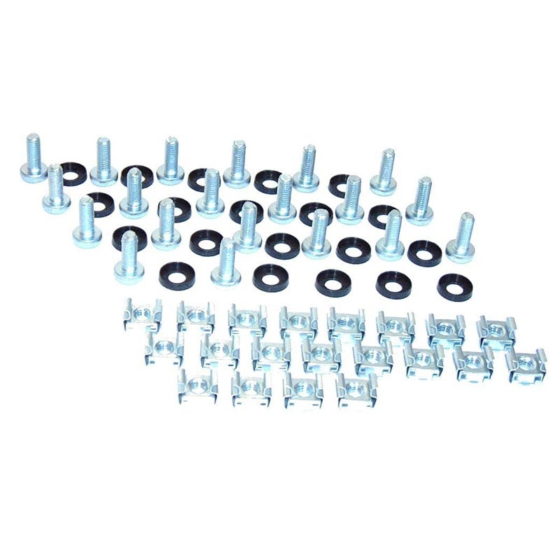 Triton Montageset 20 Stck. Schrauben Käfigmuttern und Unterlegscheiben M6