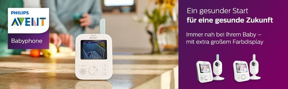Philips Avent SCD630/26 Video-Babyphone mit 3,5 Zoll Farbdisplay