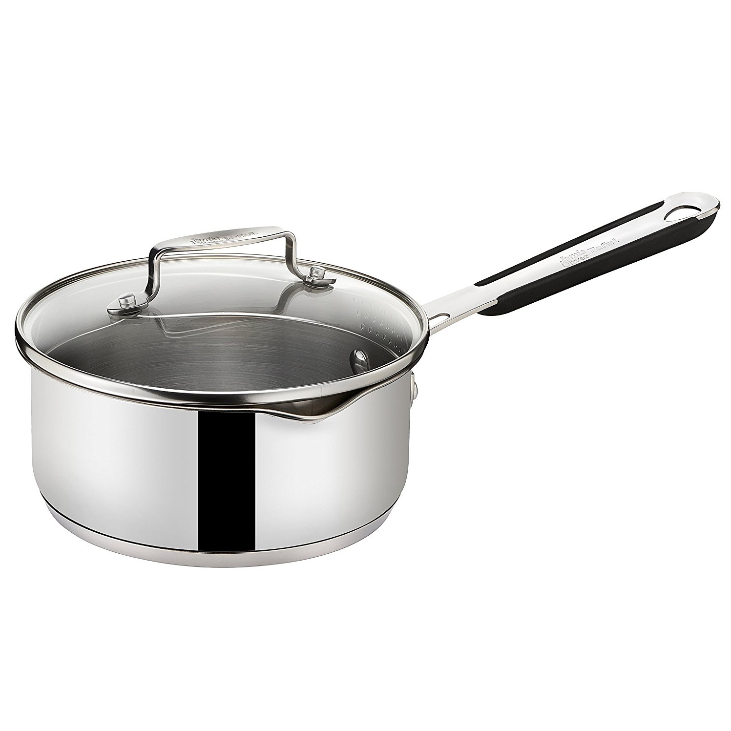 Tefal E79122 Jamie Oliver Induction Stielkasserolle mit Glasdeckel