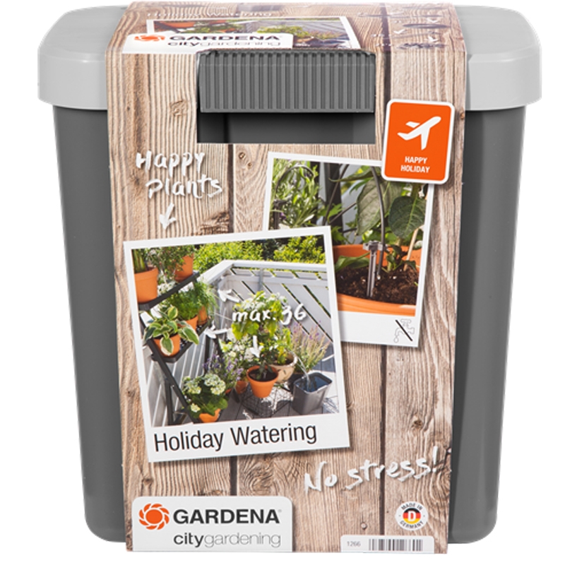 GARDENA 1266-20 city gardening Urlaubsbewässerung mit 9 Ltr. Vorratsbehälter