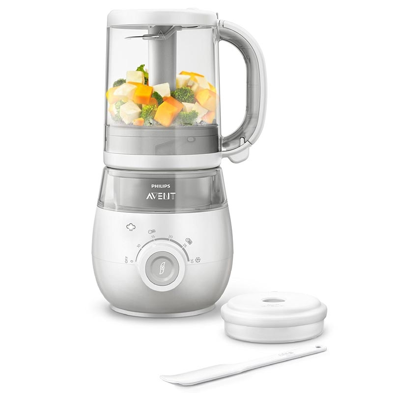 Philips Avent SCF875/02 4-in-1 Babynahrungszubereiter (Dampfgarer und Mixer)