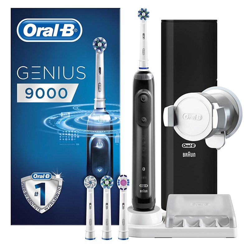 Braun Oral-B Genius 9000 CrossAction Elektrische Zahnbürste schwarz