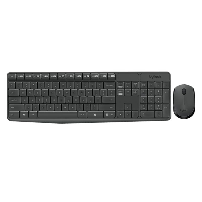 Logitech MK235 Wireless Tastatur mit Maus Combo Anthrazit (2. Wahl)