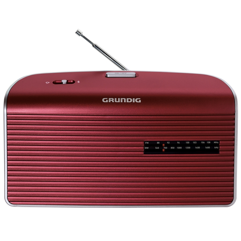 Grundig Music 60 Radio red/silver