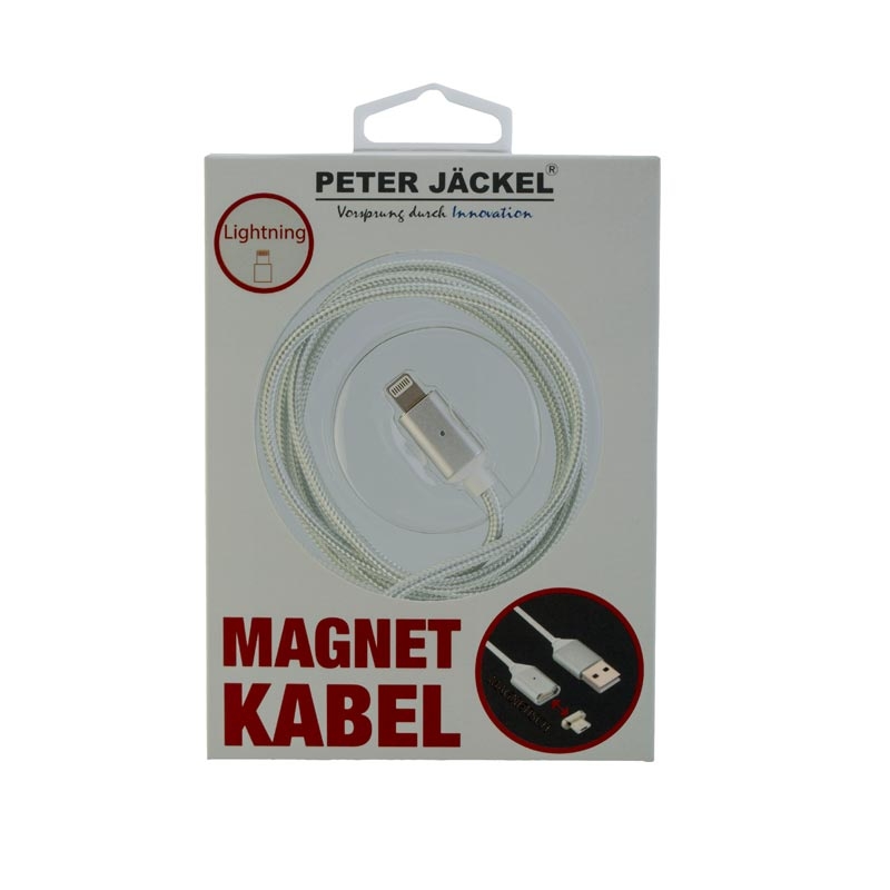 Peter Jäckel Magnetkabel Lightning Silberweiss
