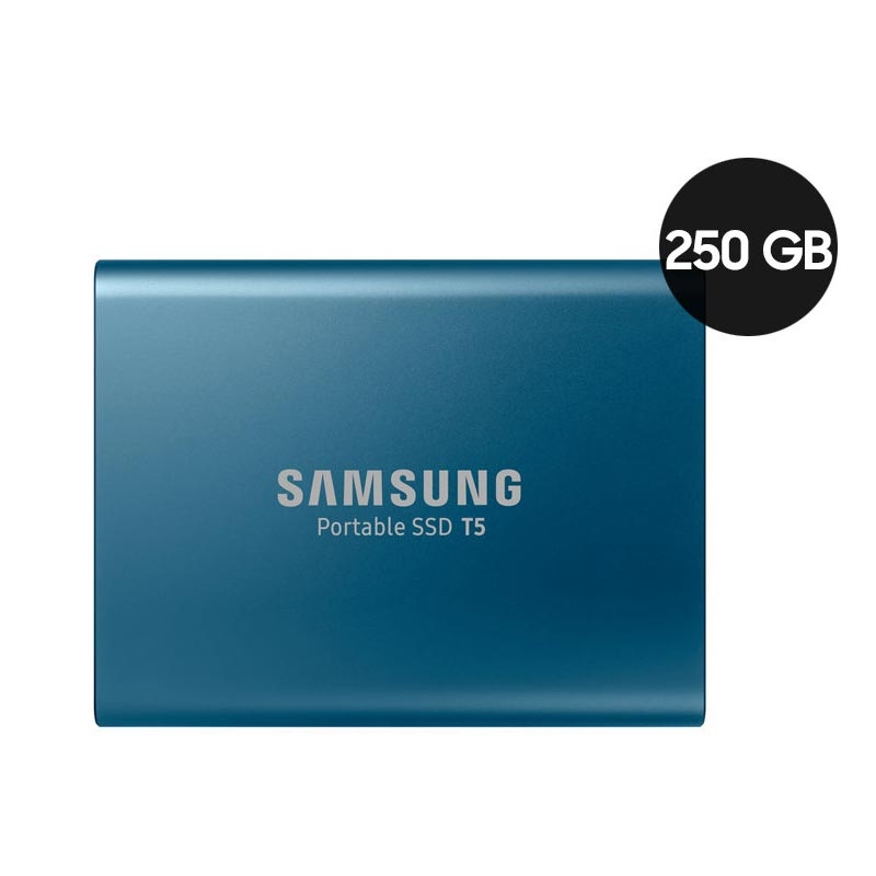 Samsung T5 Portable SSD 250GB oceanblue