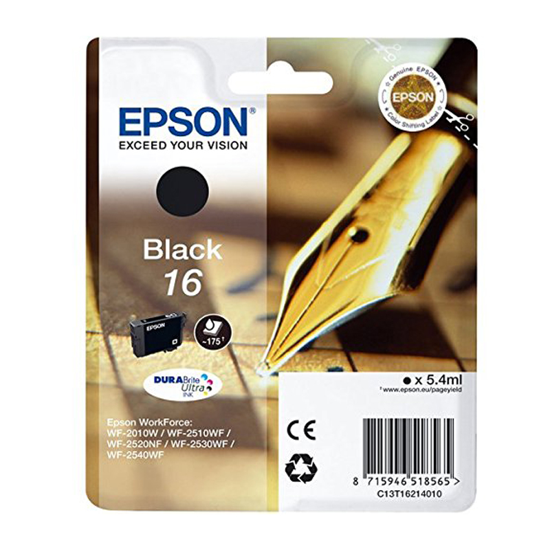 Epson Singlepack 16 schwarz Tintenpatrone