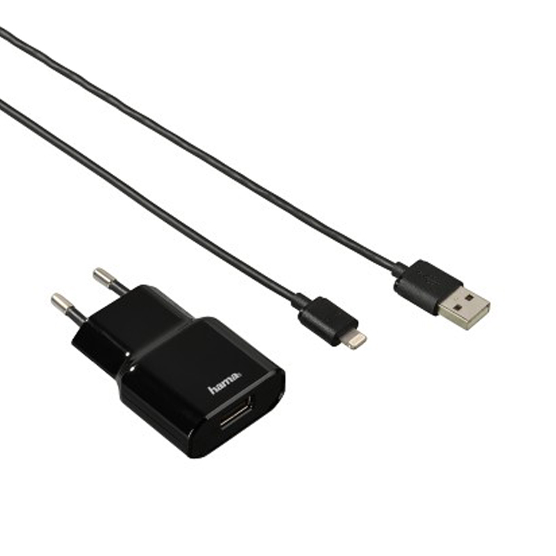Reiseladegerät + Apple Lade-/Sync-Kabel Lightning