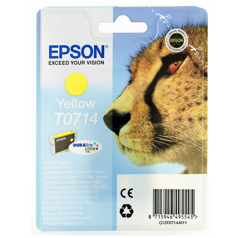 Epson T0714 Yellow Tintenpatrone