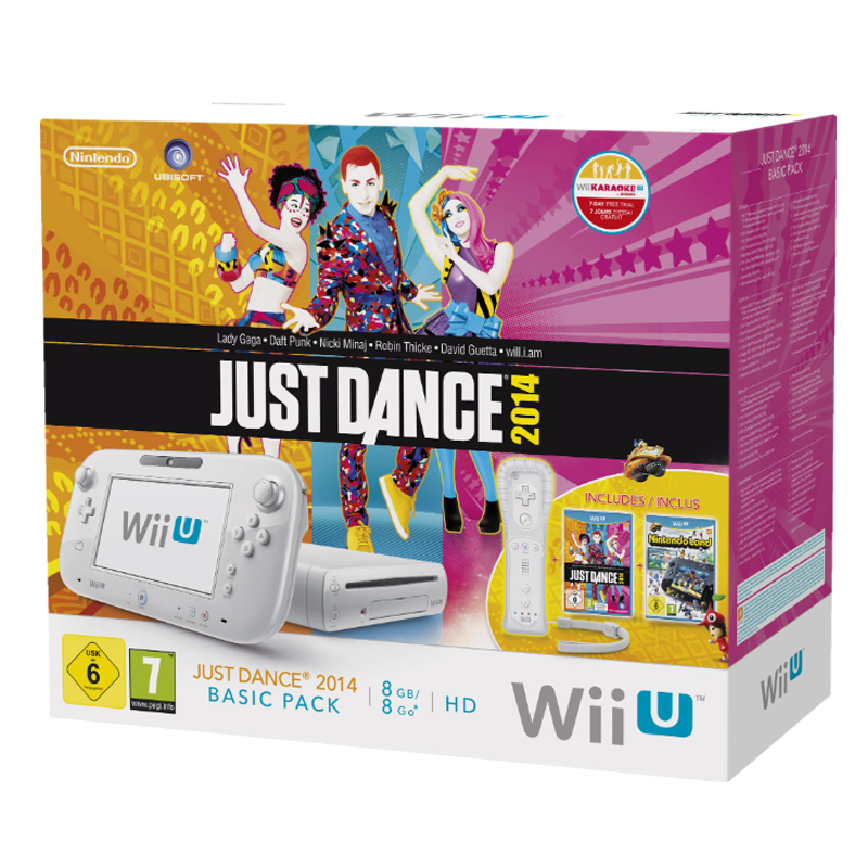 Nintendo WII U Basic-Pack + Just Dance 2014 & Nintendo Land