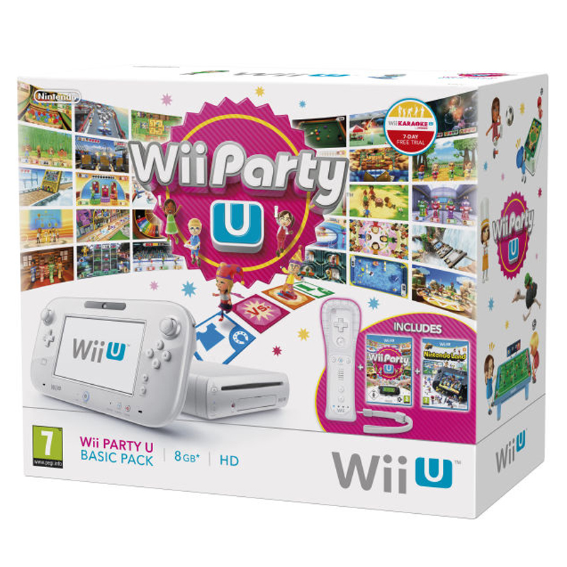 Nintendo WII U Basic-Pack + WII Party U & Nintendo Land