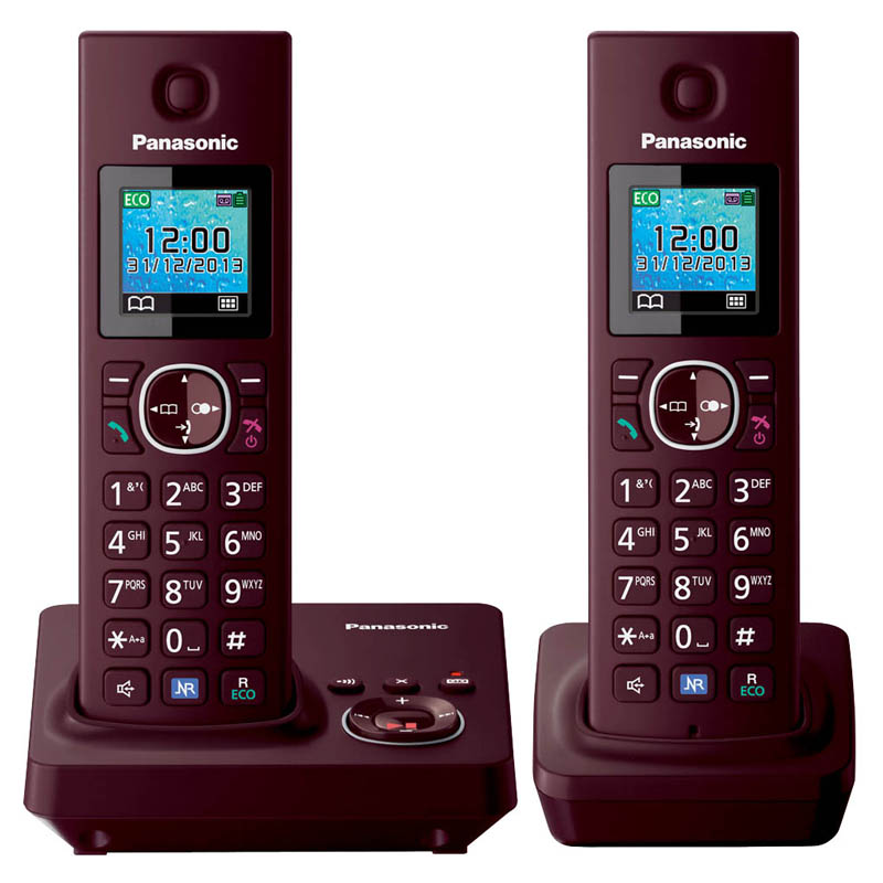 Panasonic KX-TG7862GR Duo Schnurlostelefon weinrot
