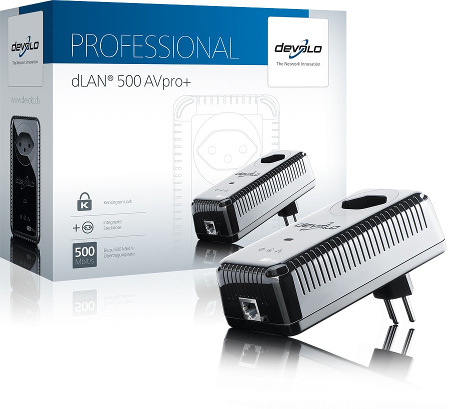 DEVOLO dLAN 500AVpro+ Single Einzeladapter