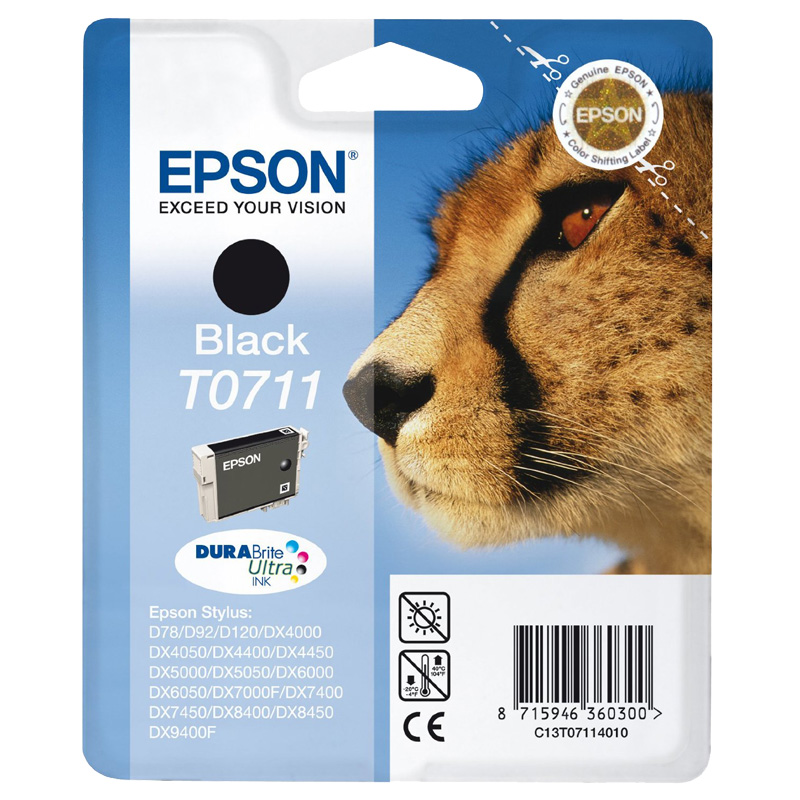 Epson T0711 schwarz Tintenpatrone