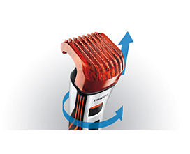 Philips QS 6140/32 Bartschneider Silber-Rot