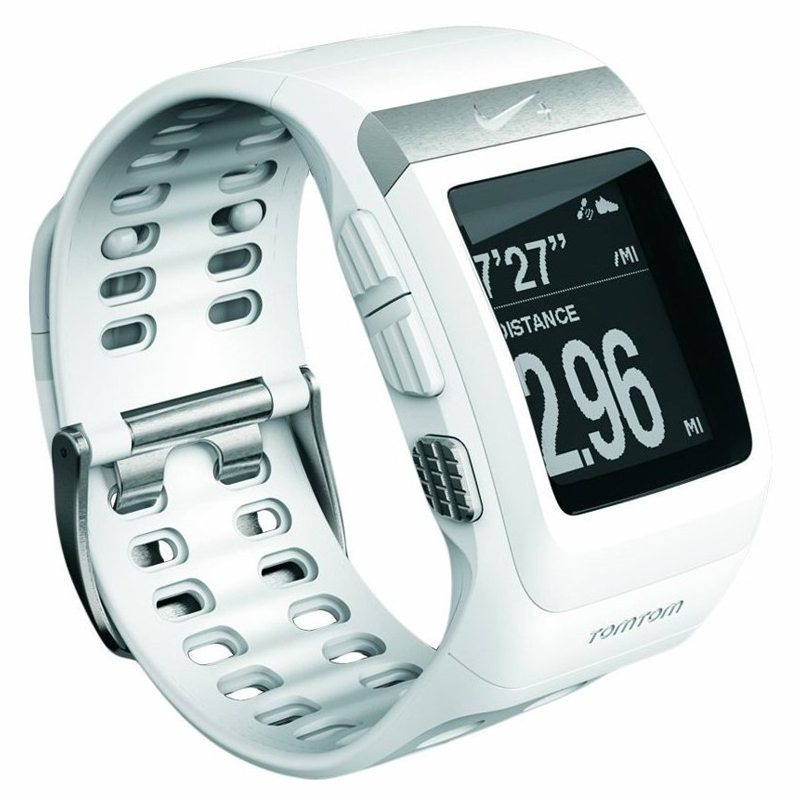 TOMTOM NIKE + SportWatch GPS white-silver mit Schuhsensor