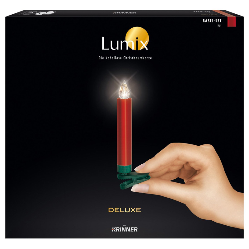 Krinner Lumix Deluxe Basis Set Rot LED-Christbaumbeleuchtung