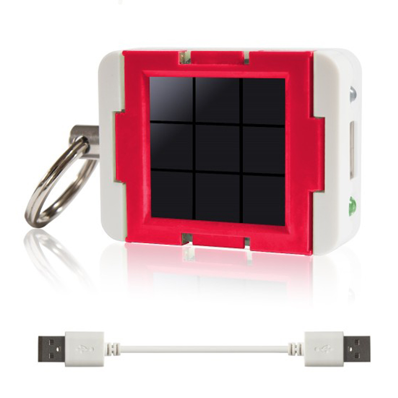 Clicc ClicLite "Emotion" (Red) USB-Solarladegerät