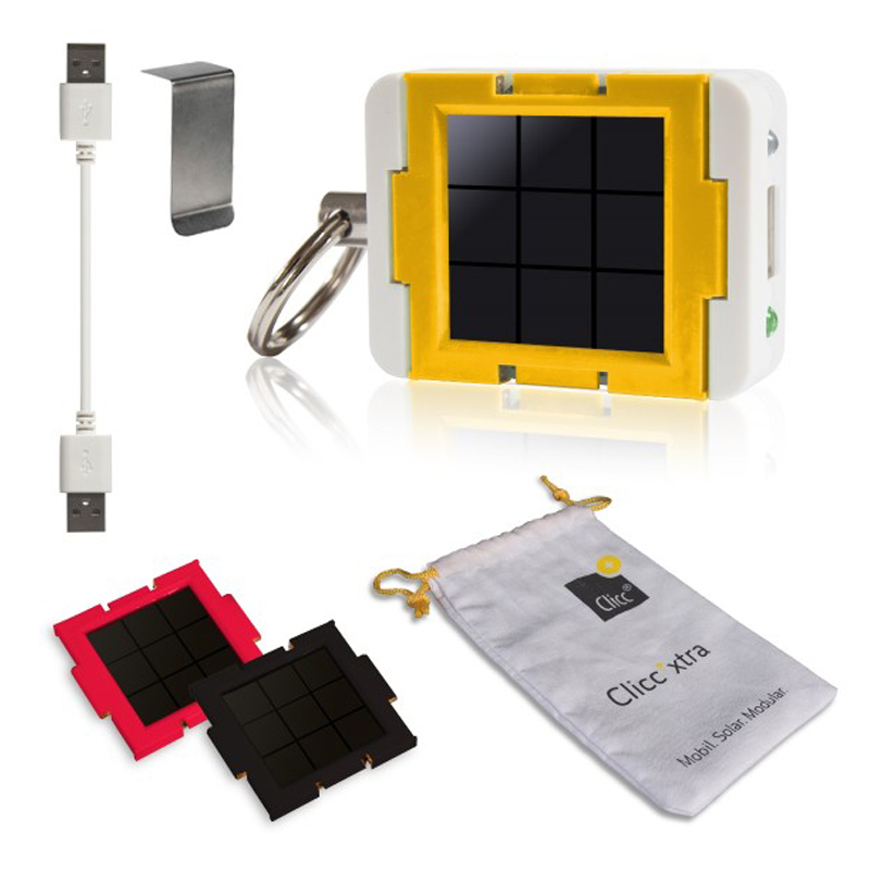 Clicc x*tra Set ClicLite + Em/Ni/Sun USB-Solarladegerät