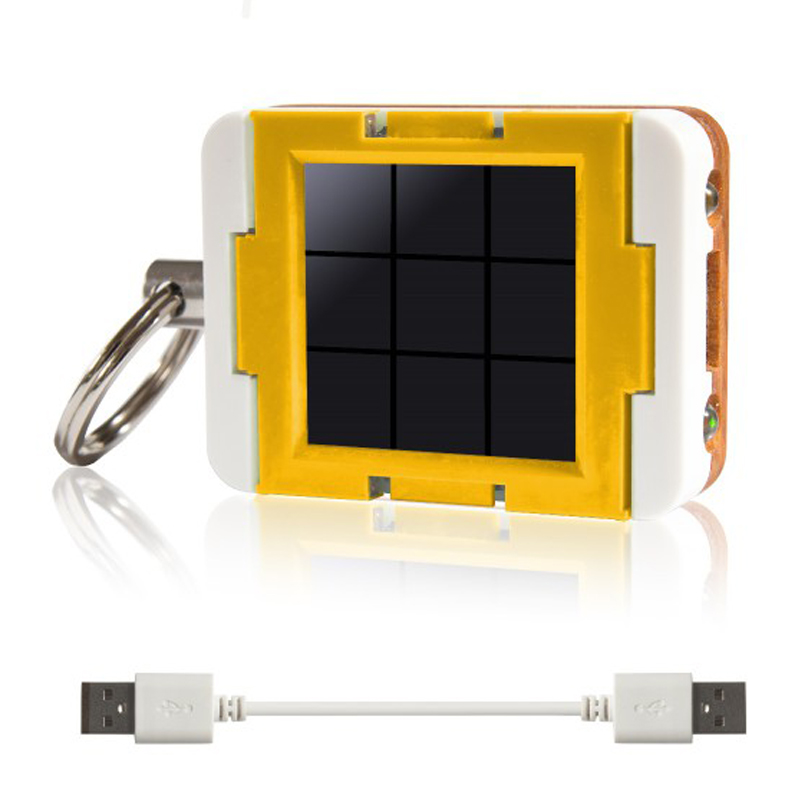 Clicc ClicLite Kirsche "Sun" (Yellow) USB-Solarladegerät