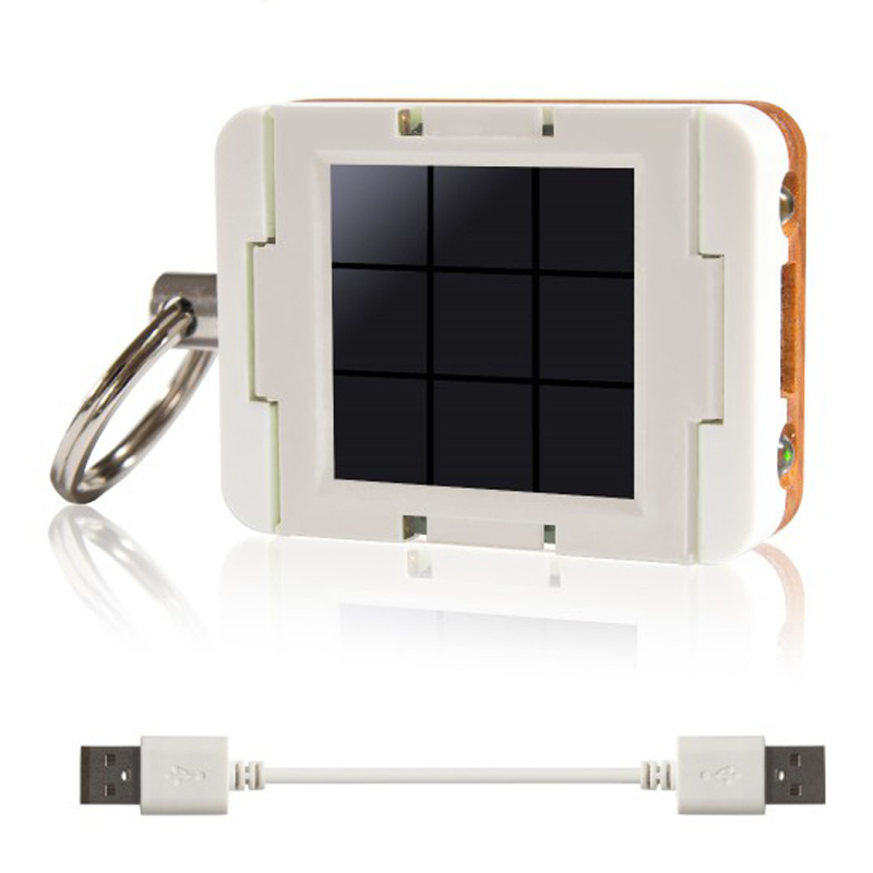 Clicc ClicLite Kirsche "Cloud" (White) USB-Solarladegerät