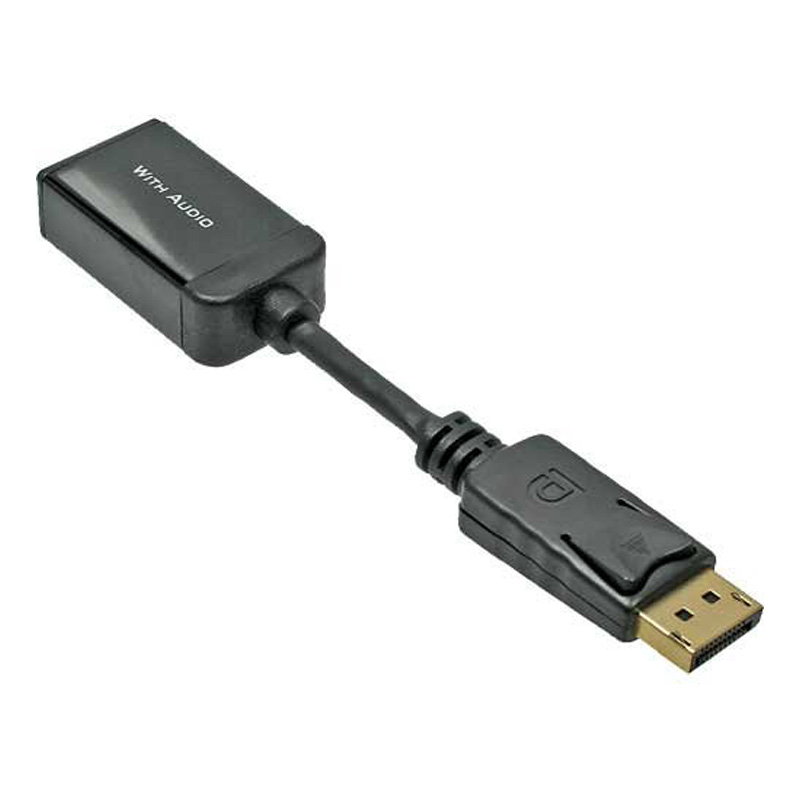 DisplayPort Adapter Stecker auf HDMI Buchse schwarz 0,15m