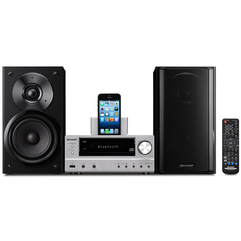 Sharp XL-HF202PHS HiFi-Stereosystem silber