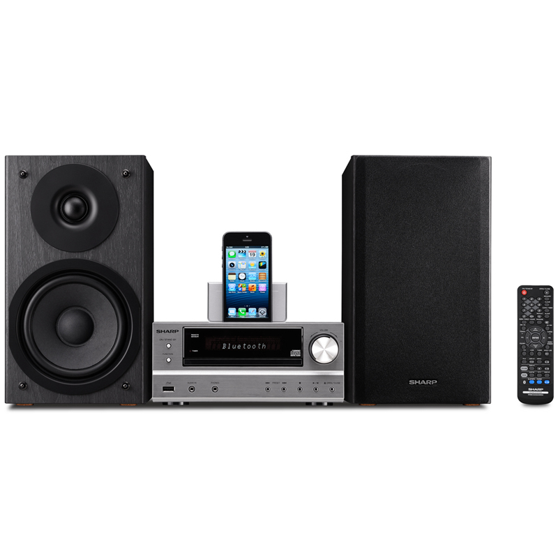 Sharp XL-HF302PHT HiFi-Stereosystem silber