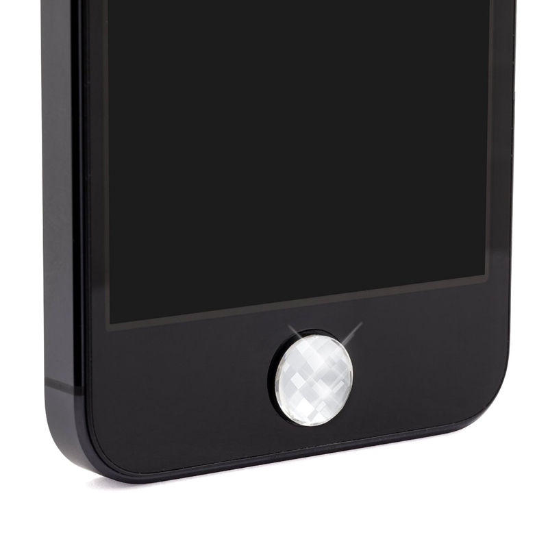 White Diamonds 2in1-Homebutton für Apple iPhone 5, Pink/Crystal