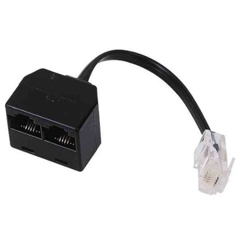 Hama ISDN Durchgangsadapter 2fach Modular-Stecker-8p4c