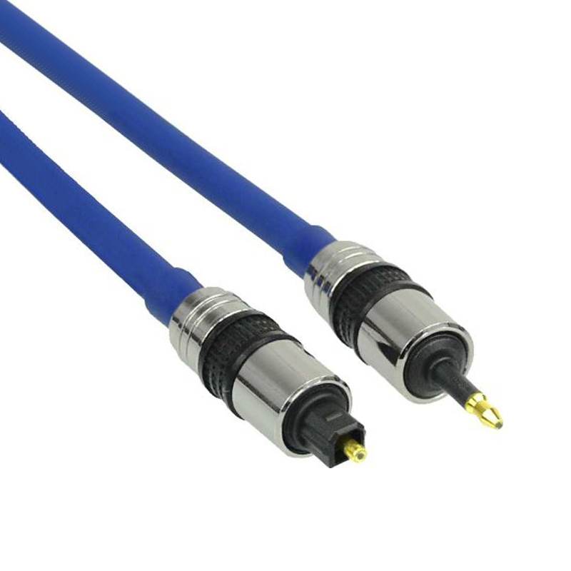 Opto Audiokabel Premium 3,5mm Stecker an Toslink Stecker 1m,5mm Stecker an Toslink Stecker 1m