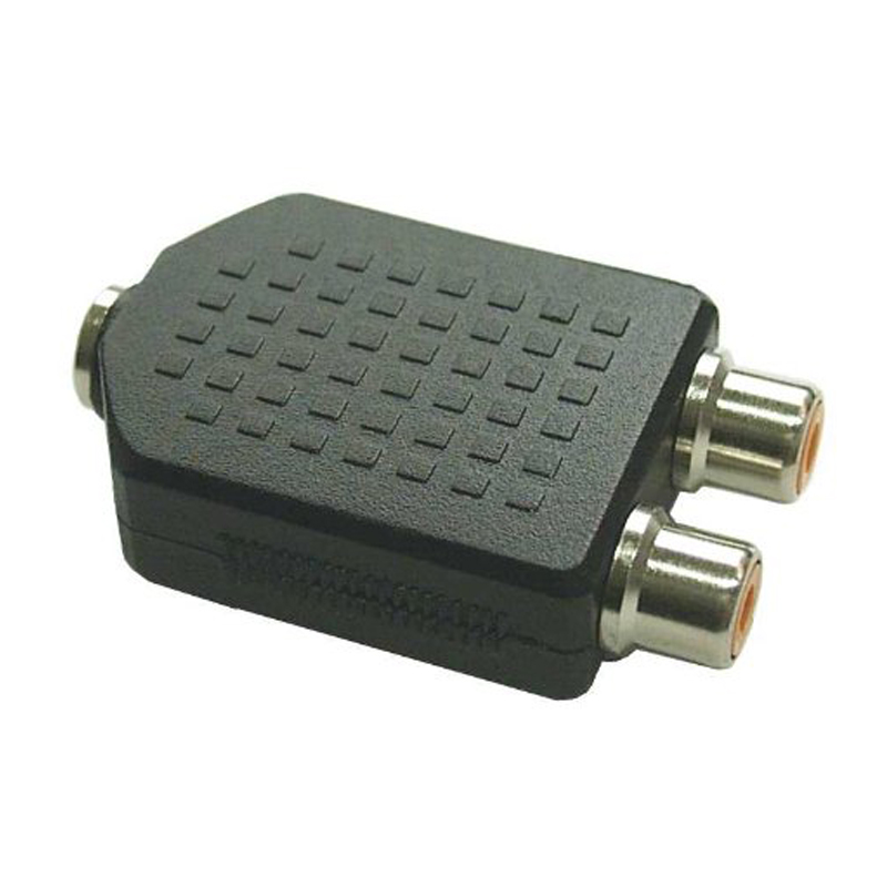 Audio Adapter 3,5mm Klinke Buchse Stereo an 2xChinch Buchse