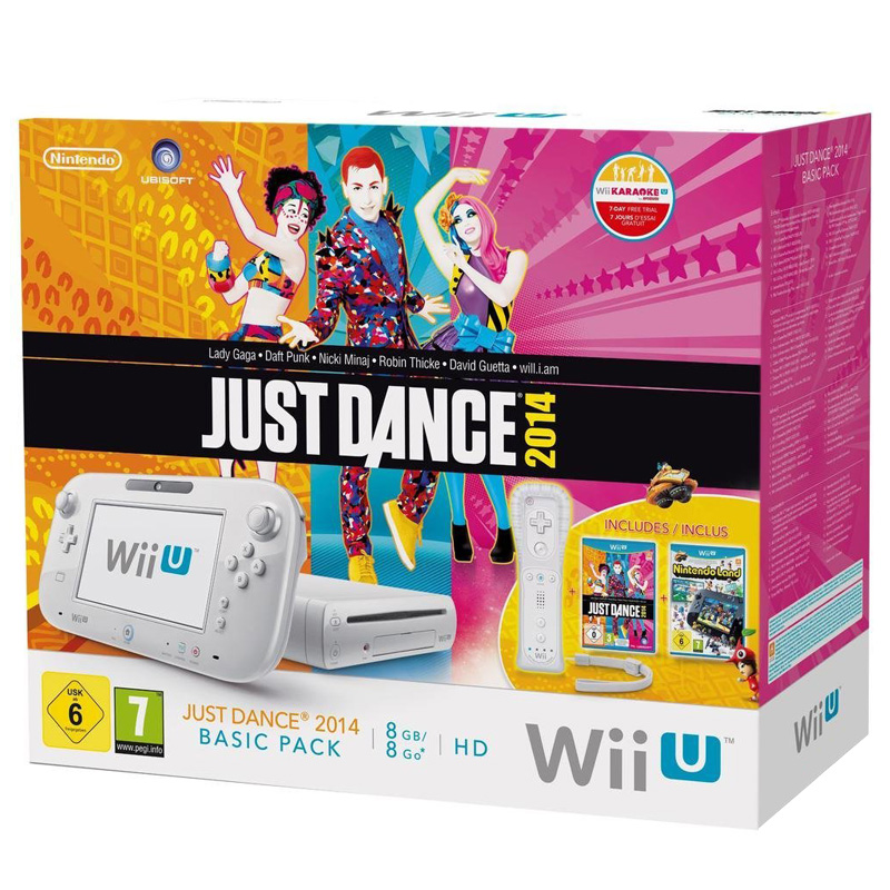 Nintendo Wii U Basic Pack White + Nintendoland & Just Dance