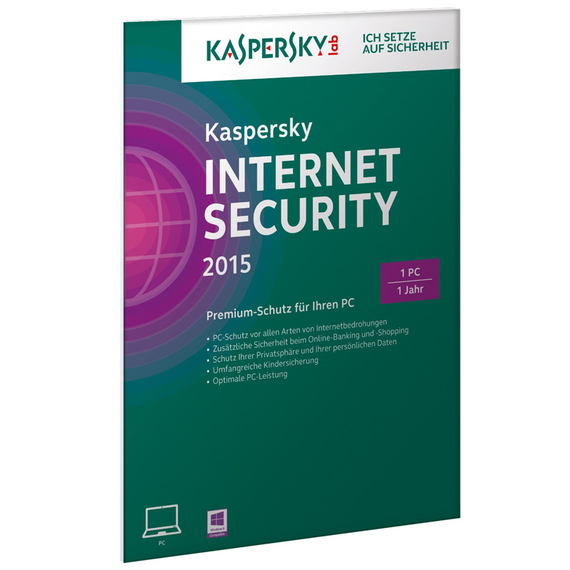 Kaspersky Internet Security 2015 - Box-Pack (1 Jahr)