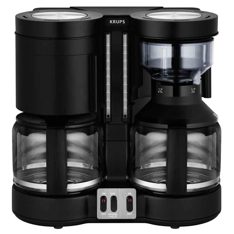 Krups KM8508 DuothekPlus Kaffeemaschine schwarz