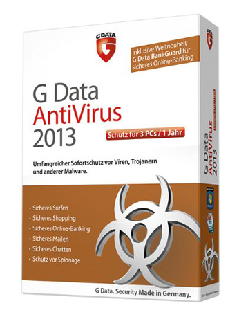 GDATA Antivirus 2013 3User 1Jahr BOX