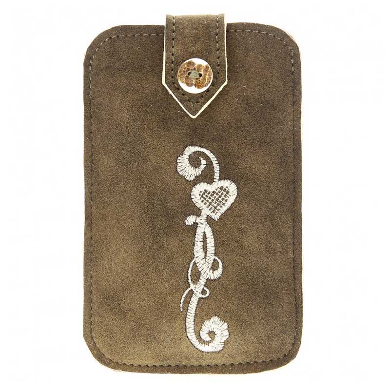 Ohetal Handytasche Lena Hirsch Sämisch Gara für 5 Zoll