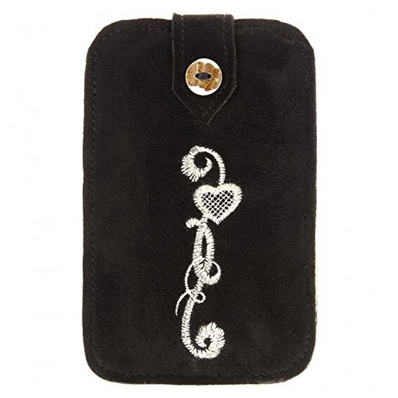 Ohetal Handytasche Lena Wildbock antik schwarz 5 Zoll