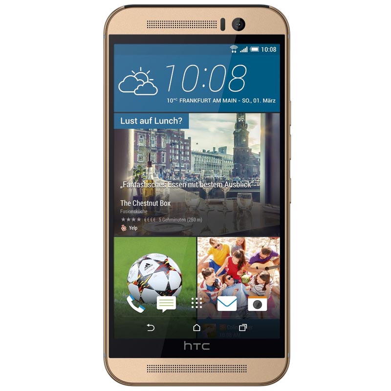 HTC One M9 Handy gold vorne