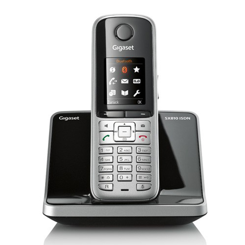 Gigaset SX810 ISDN stahlgrau Schnurlostelefon