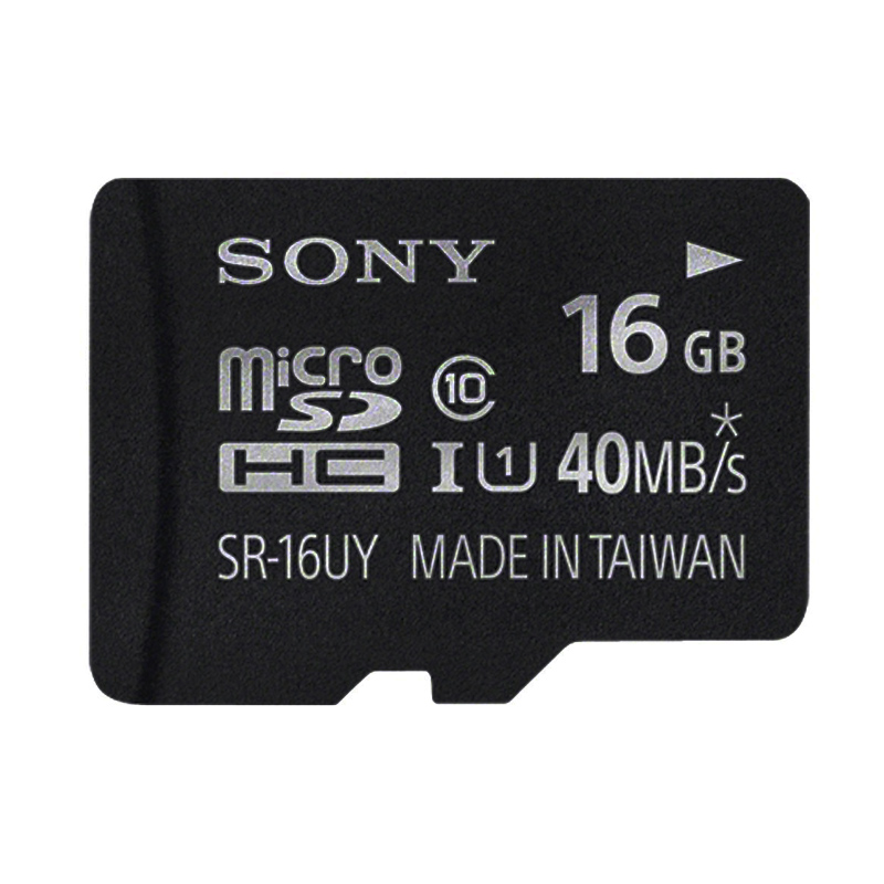 Sony microSDHC-Karte UHS-1 SR-16UYA 16GB + Adapter