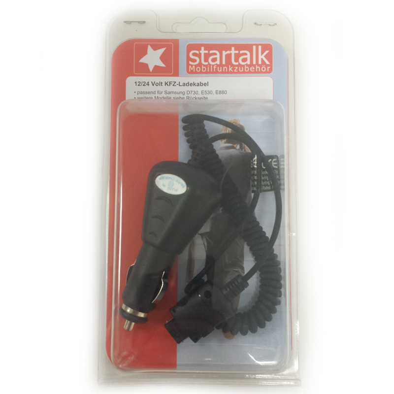 Startalk KFZ-Ladekabel Samsung E530 D730 E880