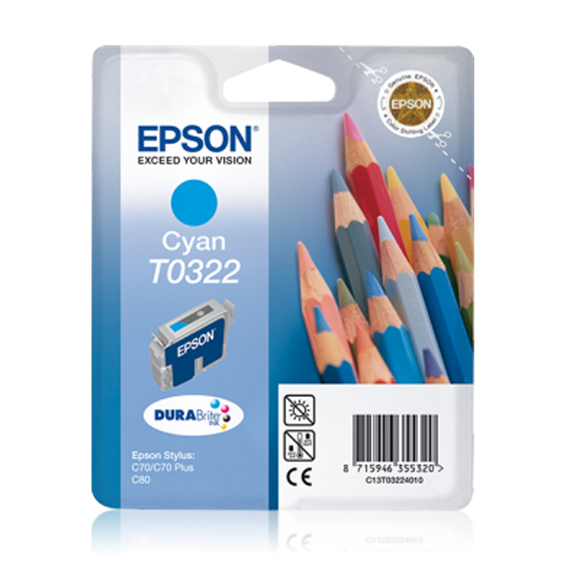 Epson T0322 cyan Tintenpatrone