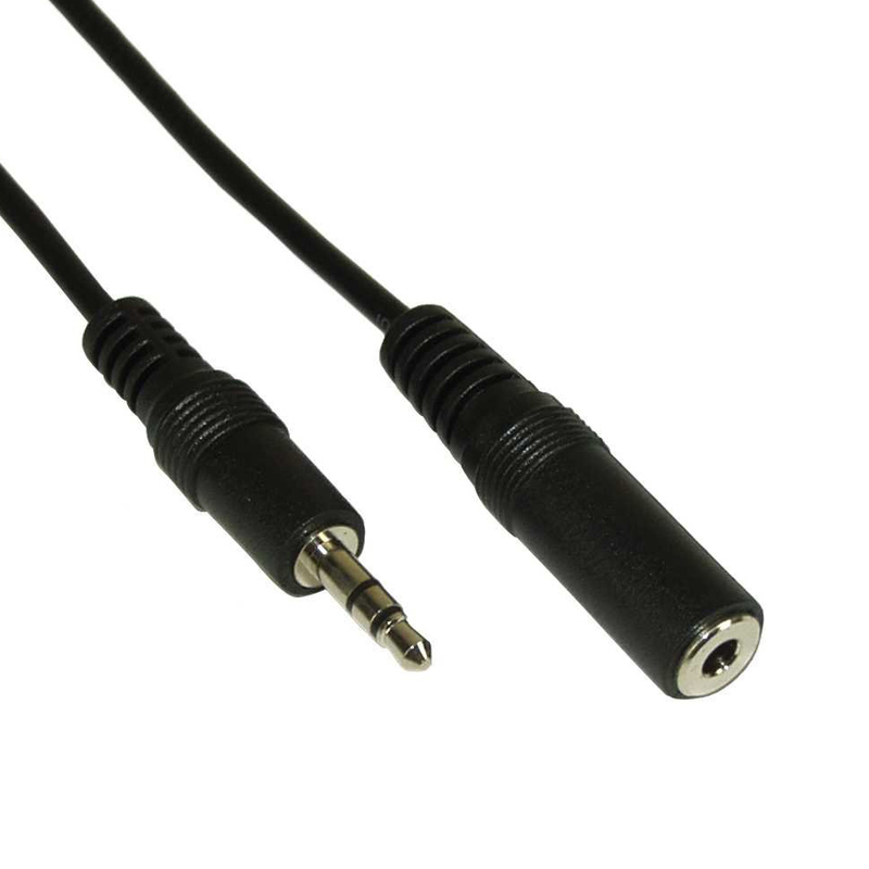 Klinke Verlängerung 3,5mm Stecker/Buchse, Stereo 3m