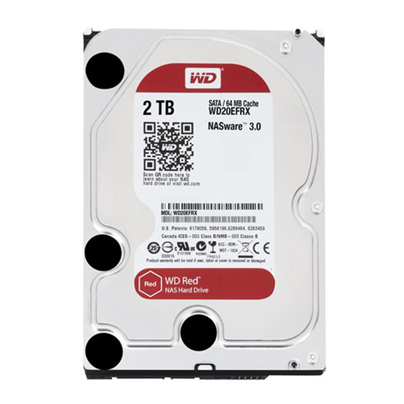 Western Digital WD20EFRX Red 2TB Interne Festplatte für NAS-Storage