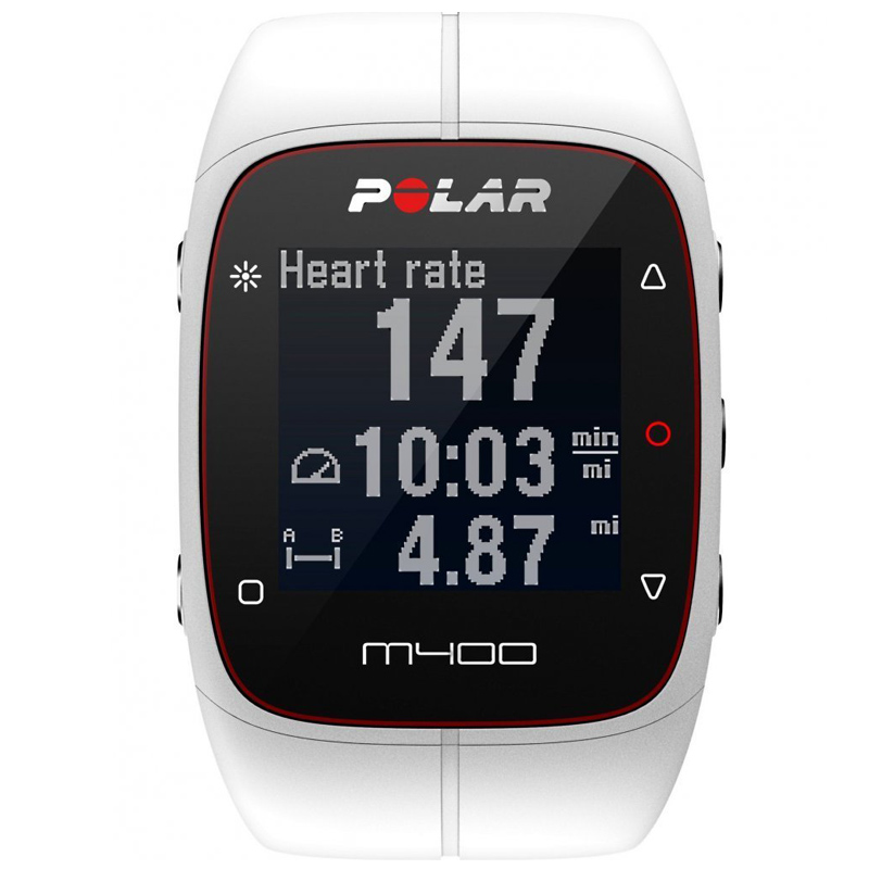 Polar M400 HR Fitness-Armband weiß