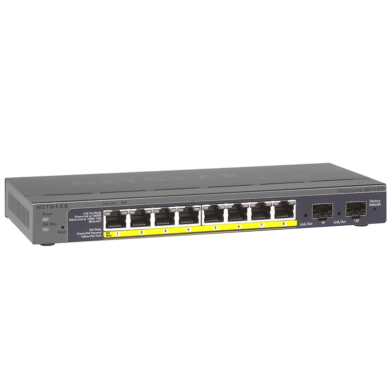 Netgear ProSafe GS110TP 8-Port PoE Switch