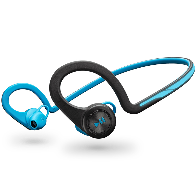 Plantronics Back­Beat Fit Bluetooth-Headset Blau
