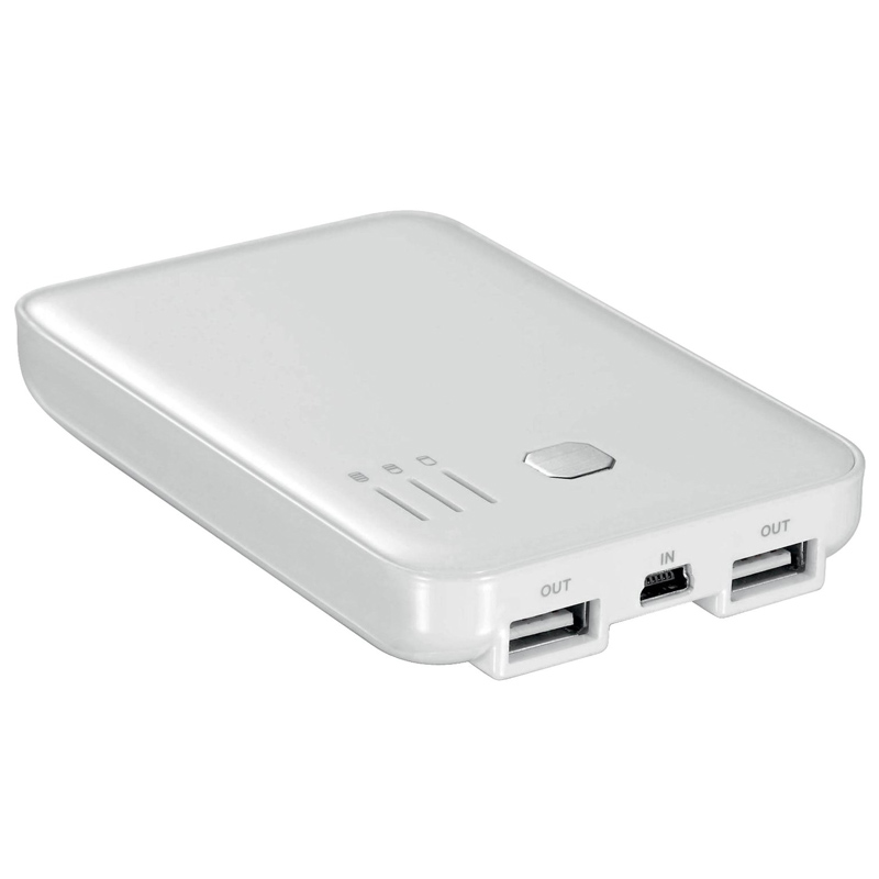 Wentronic USB-Powerbank Lithium-Akku (2x USB) 5000mAh